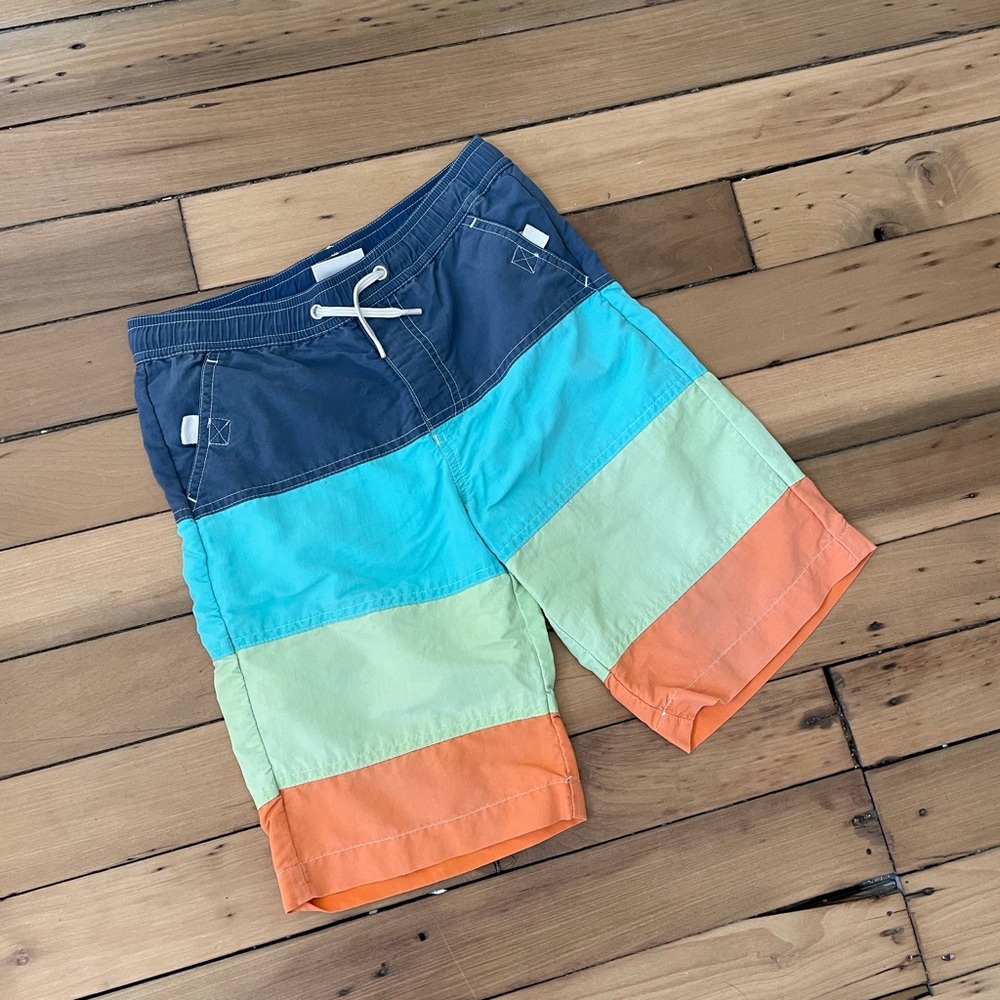 Hanna Andersson Color Blocked Board Shorts